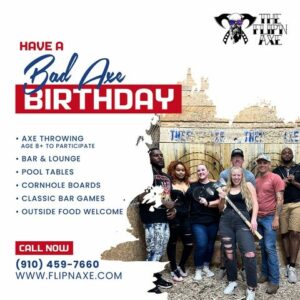 Read more about the article Celebrate a milestone or even have a very, merry un-birthday at The Flip’n Axe