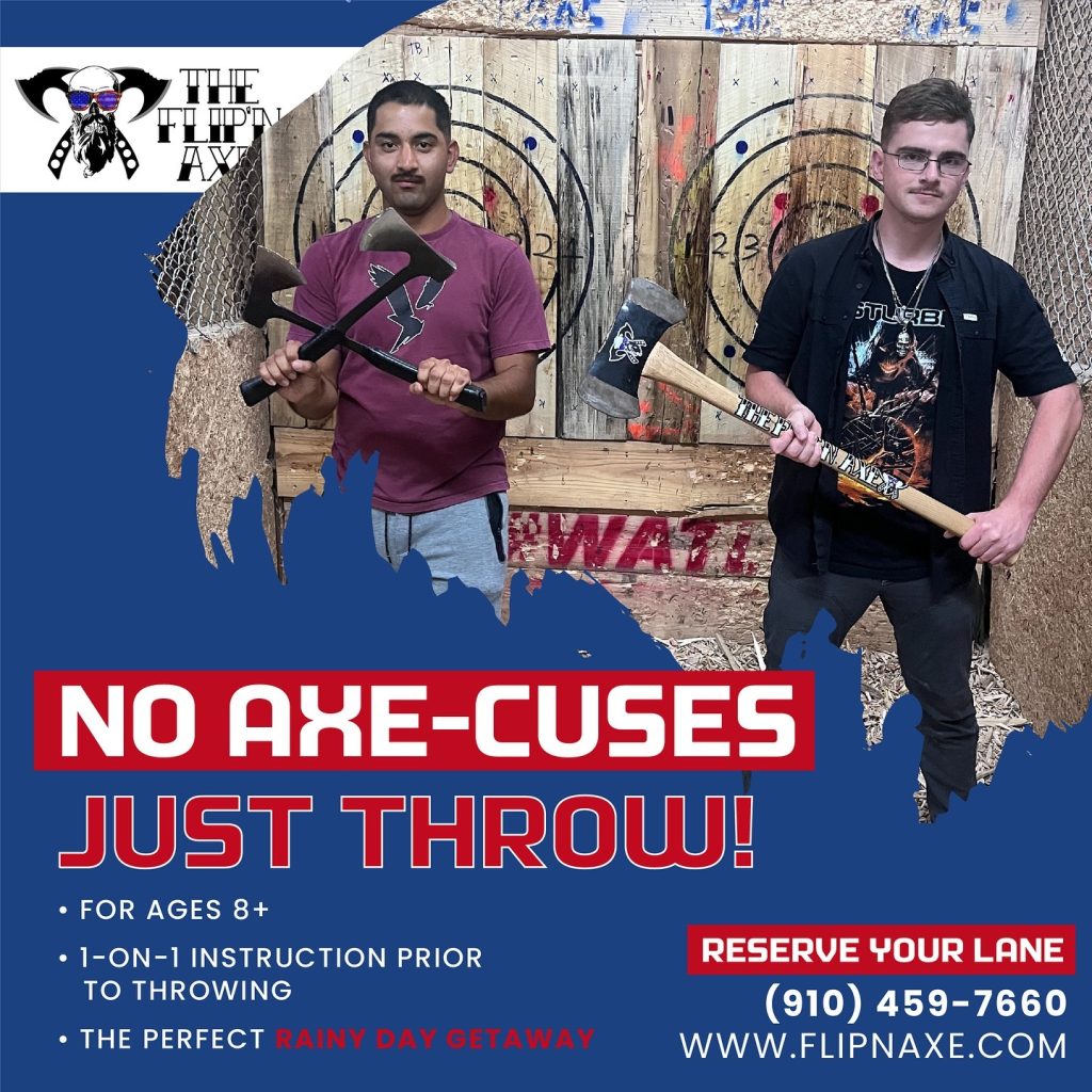 No axe-cuses. Just throw!