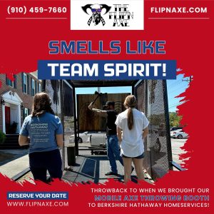 Read more about the article Throwback to when we brought our Mobile Axe Throwing Booth